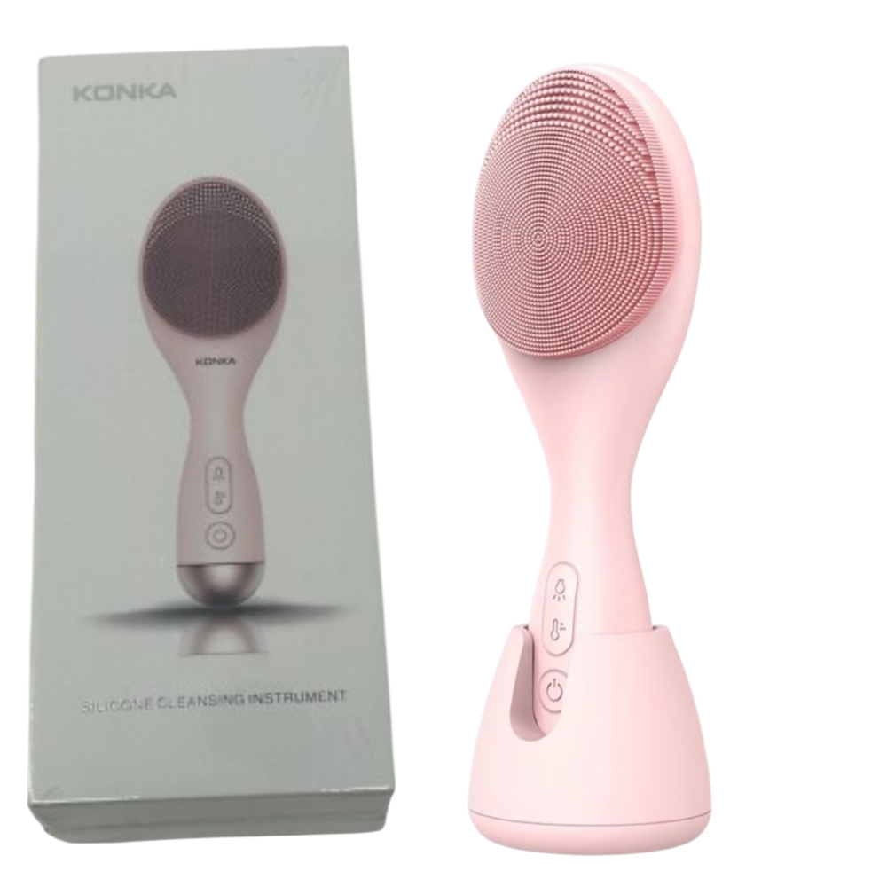 Konka Pink Silicone Cleansing Instrument Face KONKA Electric Face Cleansing Brus